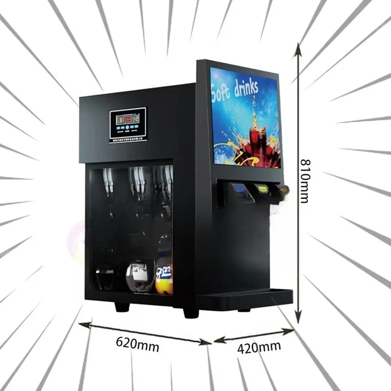 Automatic 3 dispensing machine Beverage freezing soda Commercial cola Beverage machine Cold juice refrigeration