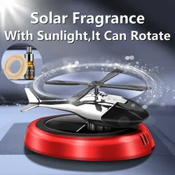 Solar Fragrance Car Air Freshener Helicopter Solar Power Rotating Propeller Aroma Diffuser Aromatherapy Machine Ornaments
