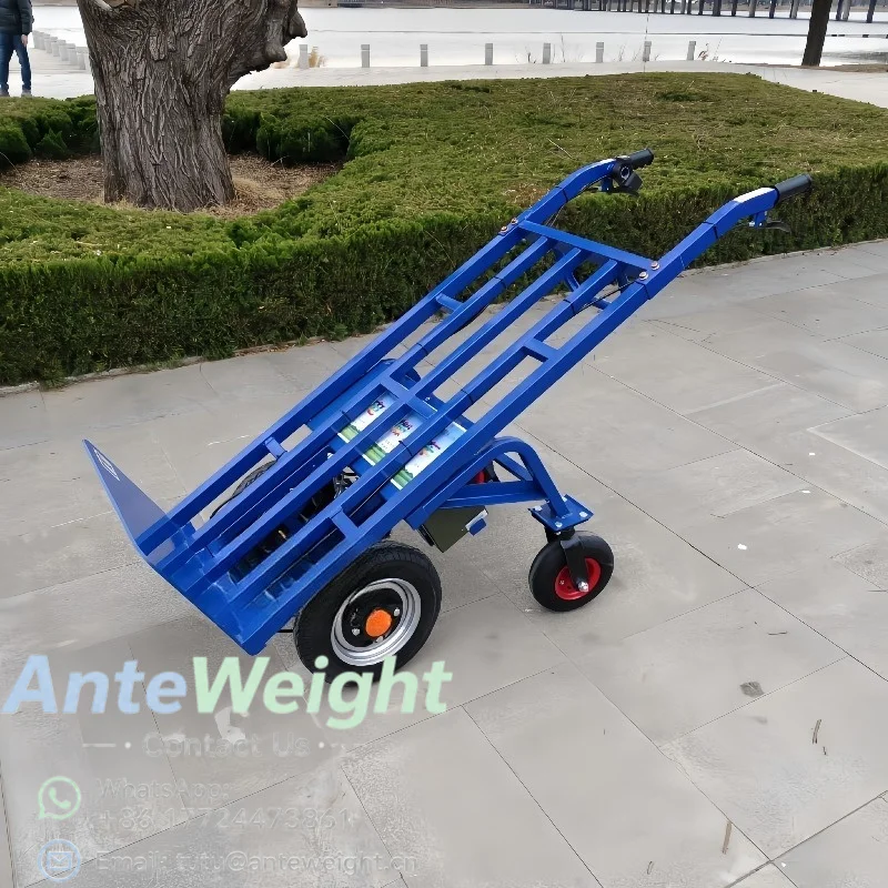 Heavy Duty Electric Hand Cart Trolley Electric Stair Climbing Hand Trucks for Workshop Warehouse