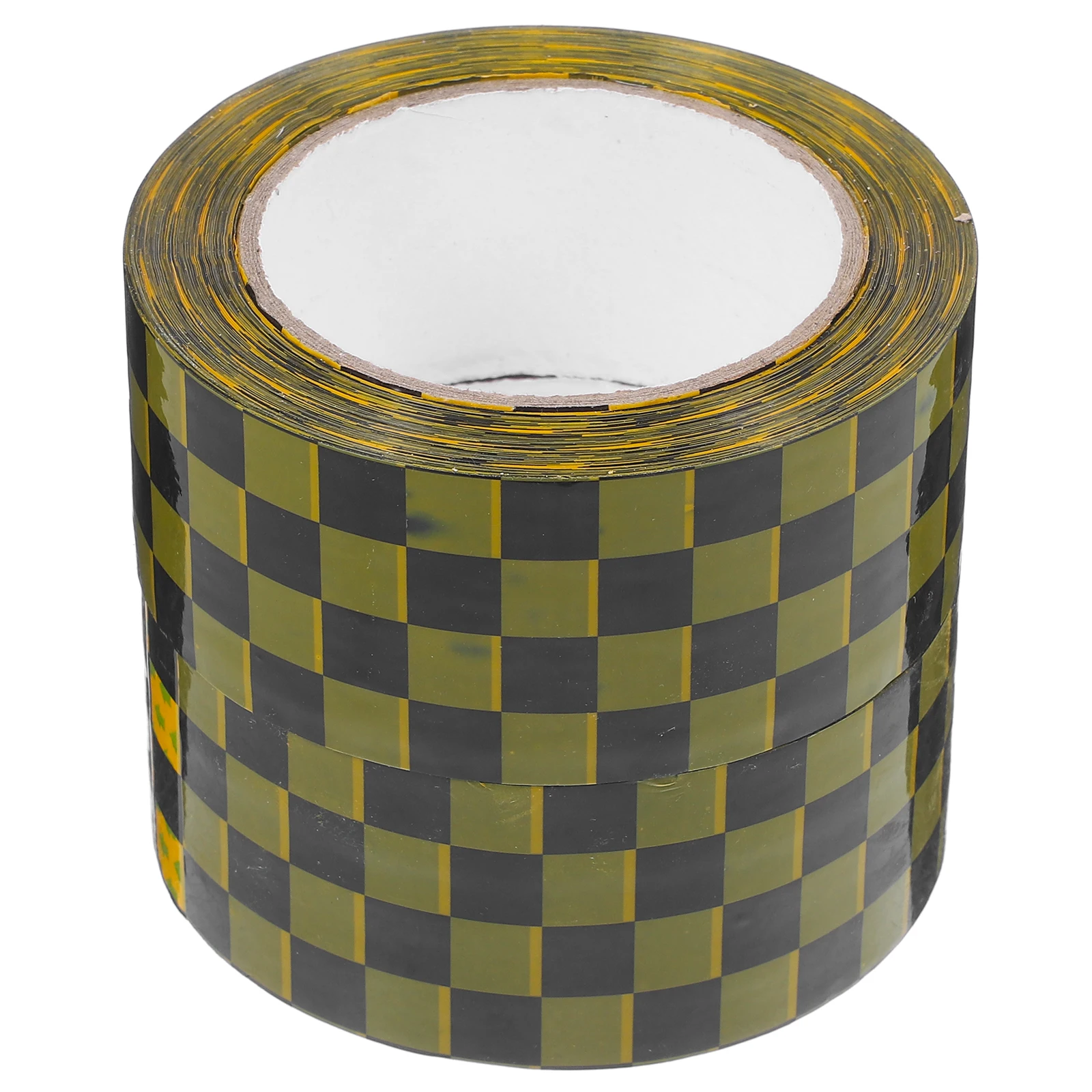 

2 Rolls Craft Wrapping Tape Plaid Sealing Retro Decor Bopp Colored Packaging Duct