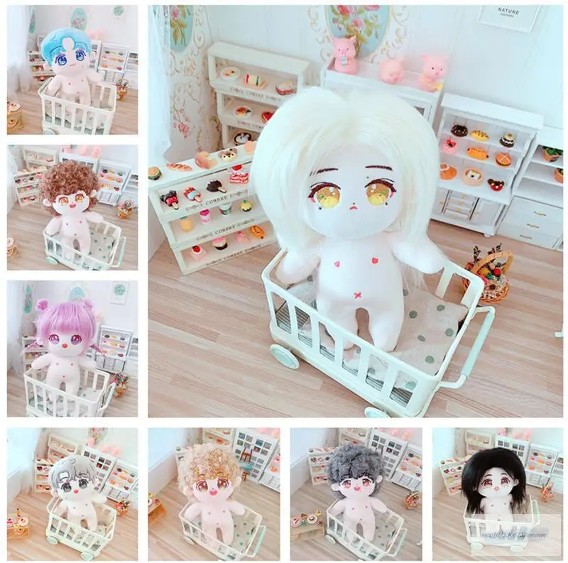 27 types 20cm Baby Doll with hair Plush Doll's Toy Dolls Accessories for our generation Korea Kpop EXO idol Dolls Gift