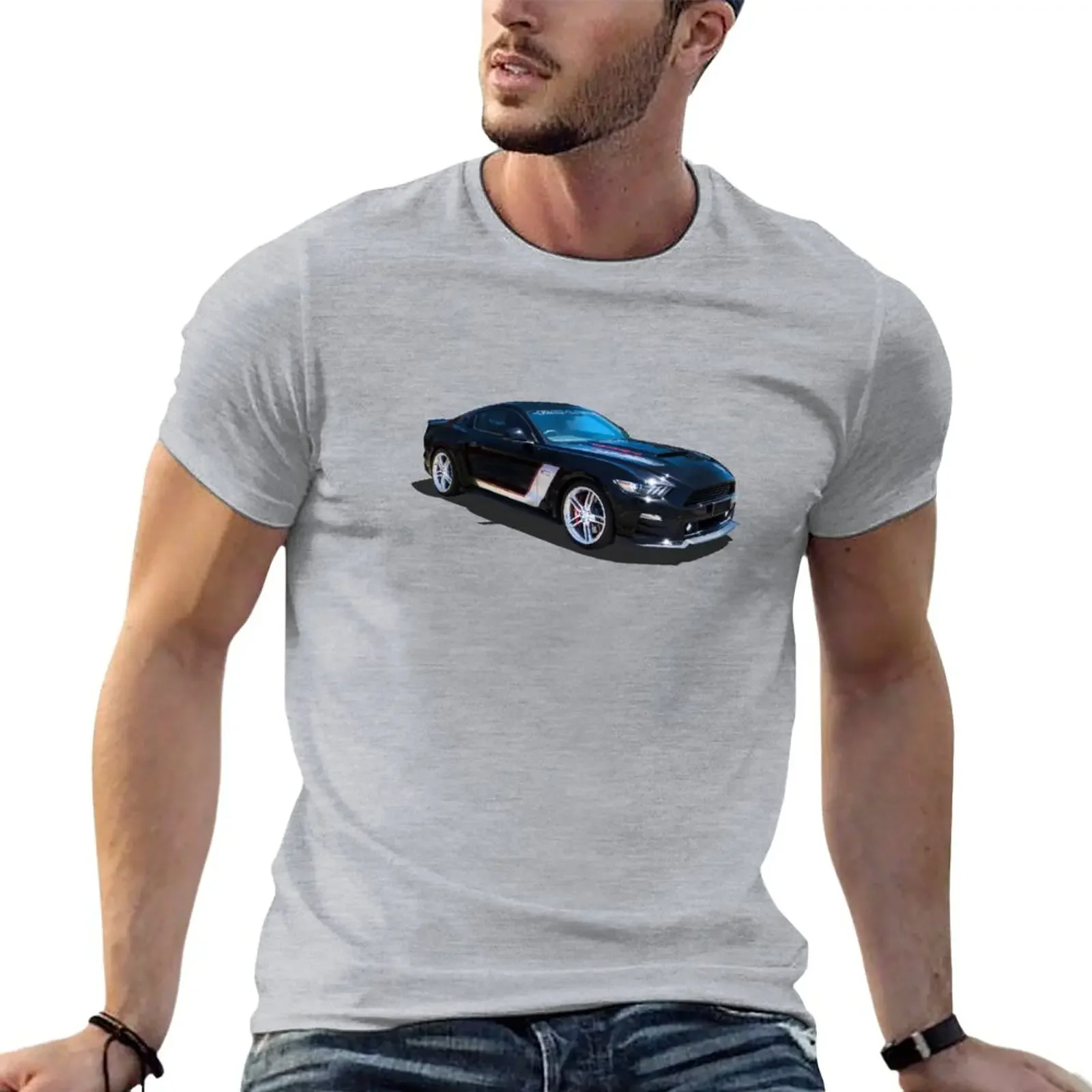 Roush Charged T-Shirt oversizeds Short sleeve tee men clothing