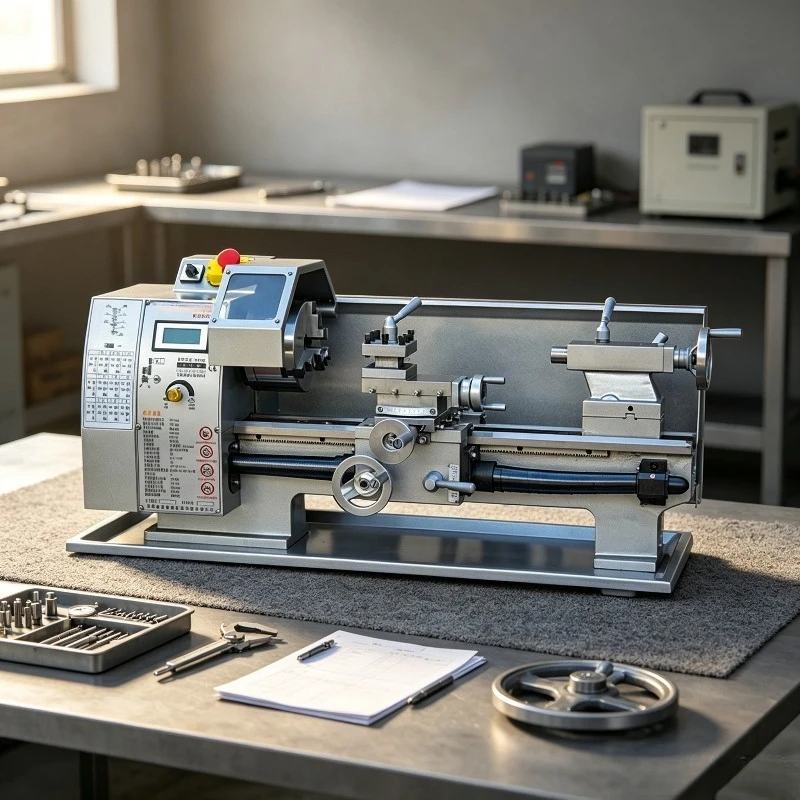 High Precision Industrial Mini Multifunctional Lathe WM180V for Metal Woodworking Home Tabletop