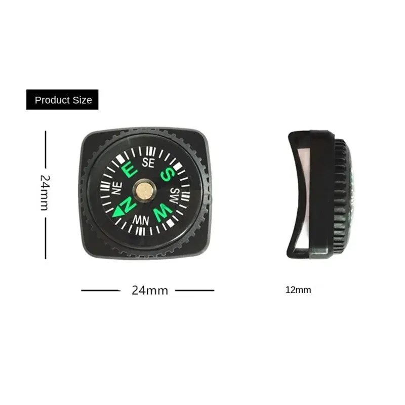 Small Outdoor Compass Camping Mountaineering Outdoor Orienteering Cross-country Compass Can Wear Width Less Than 21mm Strap