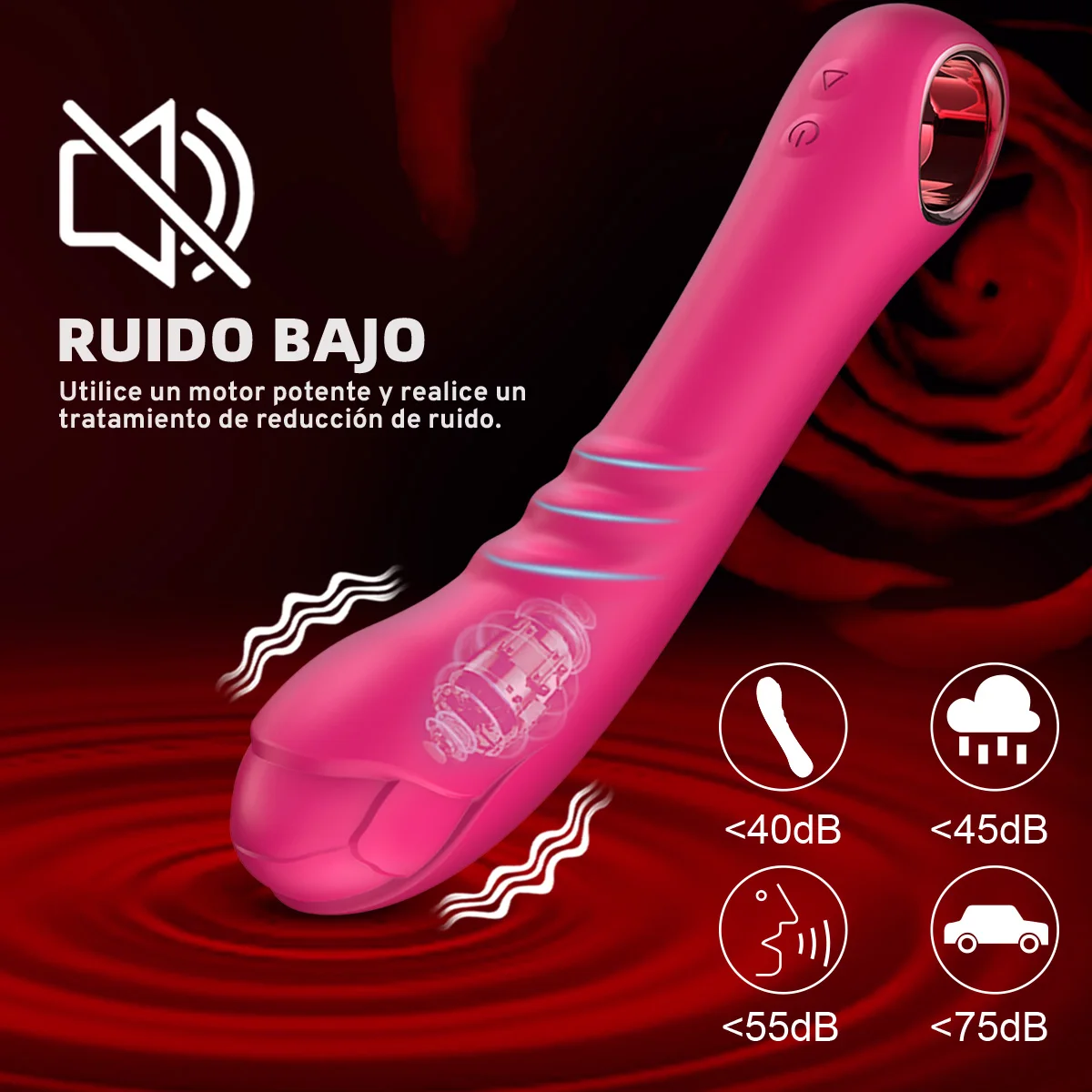 Powerful Rose Vibrator Dildo For Women Realistic Massager Clitoral G-spot Stimulator Female Penis Masturbation Adult Sex Toys 18