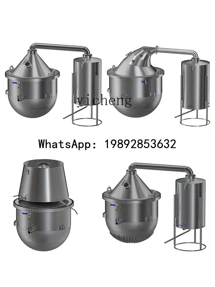 A1 Burning Baijiu Equipment Brewing Pot Traditional Grilled Wine Burning Wood Sparkling Wine Distillation Stainless Steel