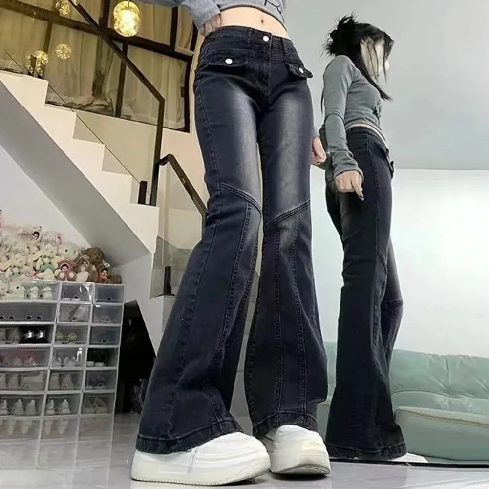 Commuting Daily Activities S XL Flared Pants Daily Wear Flared Bottoms Casual Pants All Season Wear Comfortable Fit