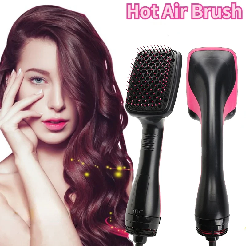 Hot Air Hair Dryer Brush Multifunctional Hairdryer Professional Salon One-Step Ions Wind Blow Dryer Brush With Comb