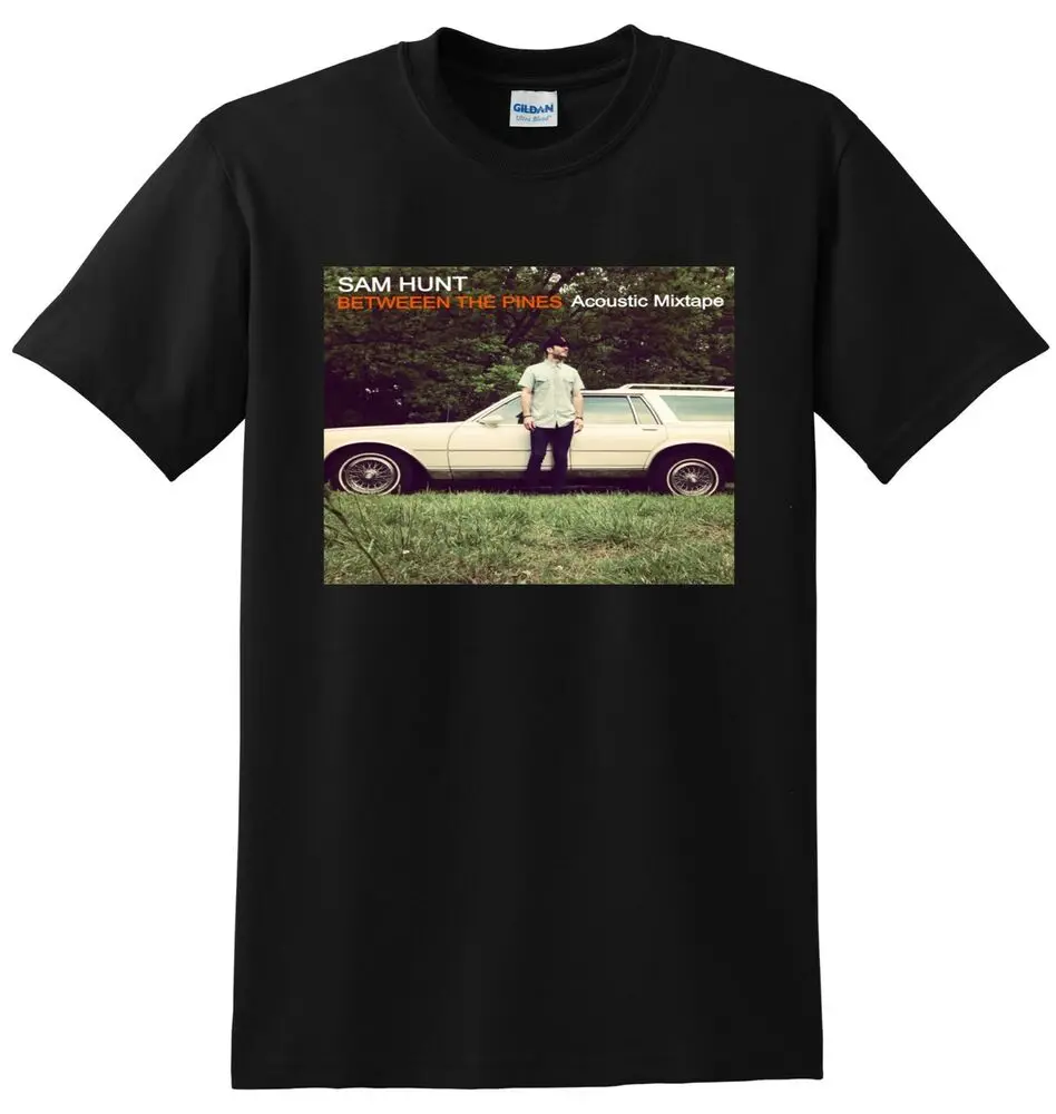 SAM HUNT T SHIRT Between The Pines Vinyl Cd Cover SMALL MEDIUM LARGE  Anime Graphic T-shirts  Sleeve