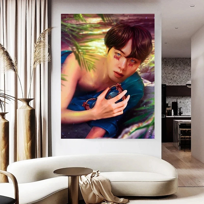 5d Kpop boy Diamond Painting Art Korea Pop Singer Full Square Round Drills Cross Stitch Handmade Gift Mosaic Wall Decor