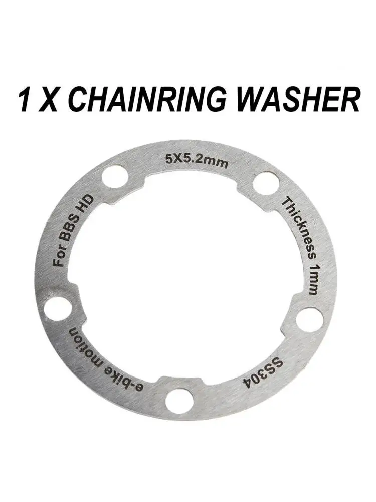 AliExpress ELAX E-bike Washers Electric Bicycles 42T Chain Rings Offset Correction Spacers For BAFANG BBS01 BBS02 Gaskets Cycling Accessories