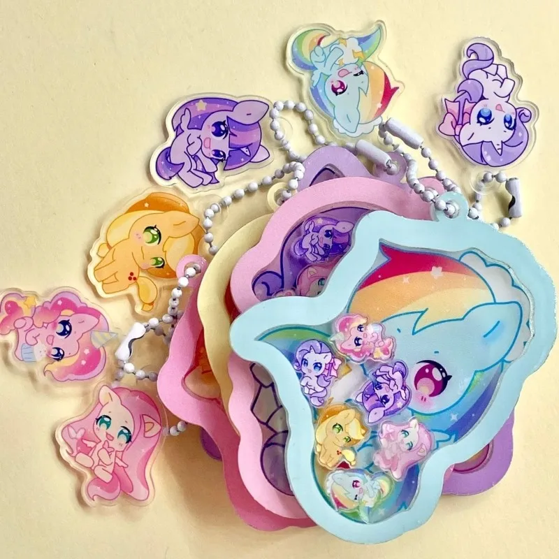 My Little Pony Cartoon Shaker Super Cute Pendant Cute Double-Sided Acrylic Student Bestie Accessories Pendant Christmas Gift