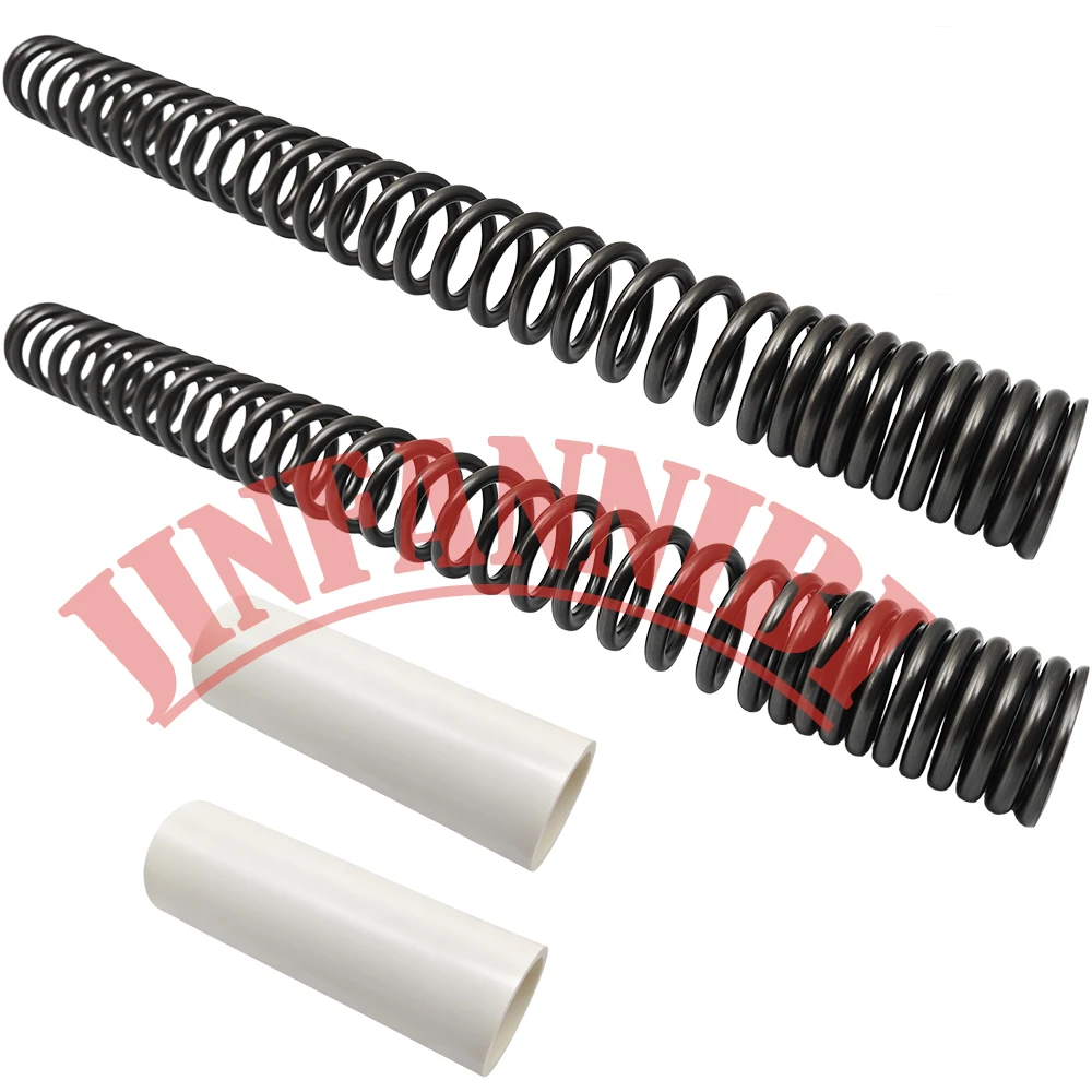 49mm Progressive Heavy Duty Front Fork Spring Kit for Harley Fat Bob 2008-2010 2011 2012 2013 2014 2015 2016 2017