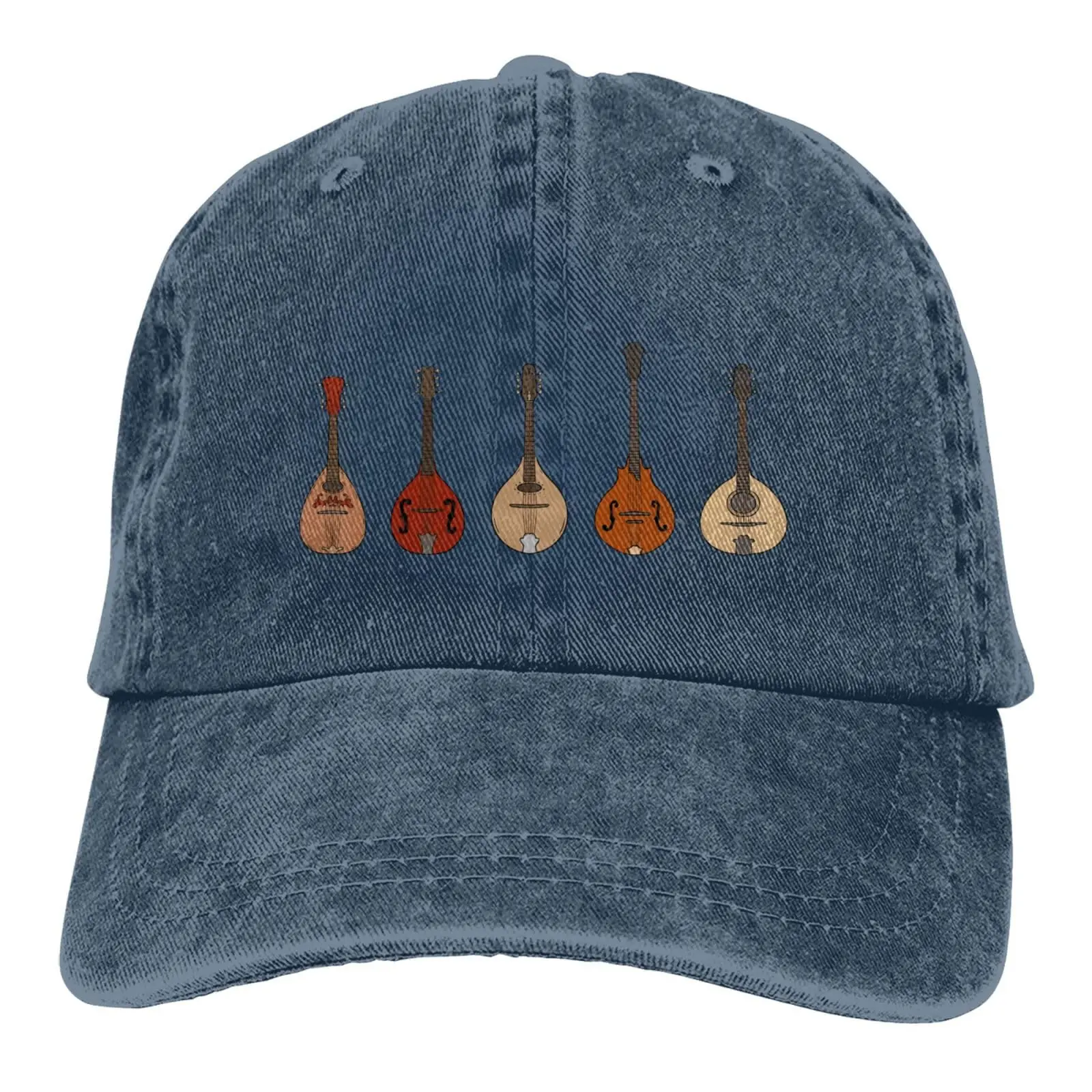 Mandolin Musical Instrument  Cowboy Hat Baseball Cap for Women Men Low Profile Mens Dad Hat