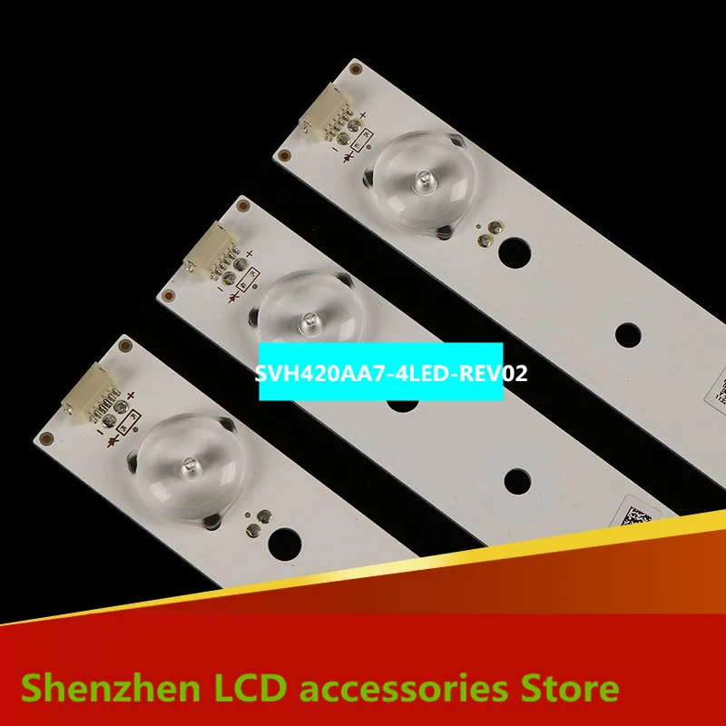 7 pezzi/lotto 42 pollici uso di alluminio 100% nuovo LCD TV retroilluminazione bar SVH420AA7-4LED 100% NUOVO 3V 40.2 centimetri