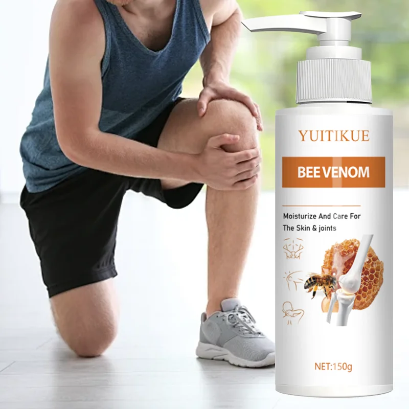 YUITIKUE 150g Bee Venom Massage Cream Moisturizing Joint Skin Care For Knee Wrist Hand Back Foot Muscle Body Care
