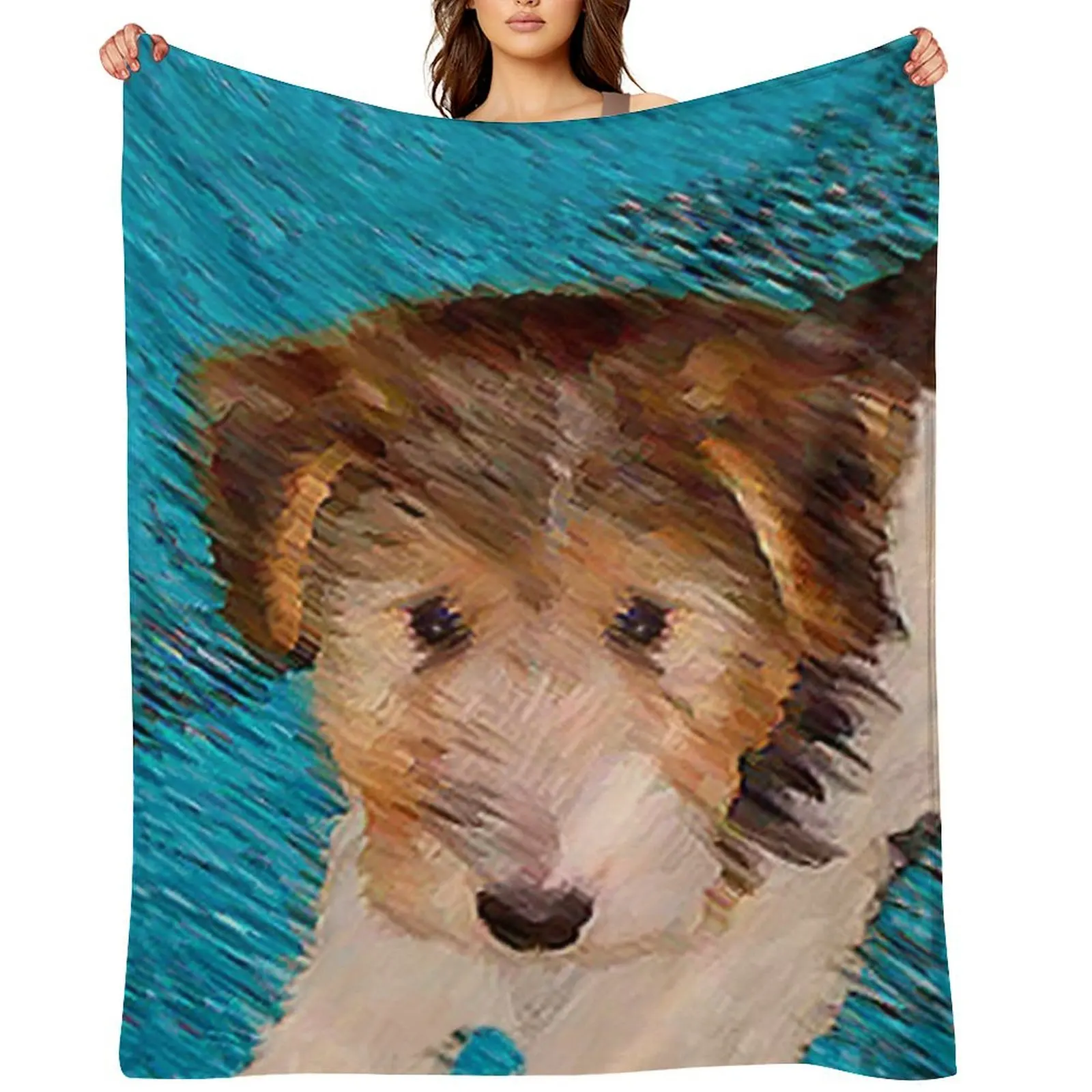 

Wire Fox Terrier Puppy Throw Blanket sofa bed For Decorative Sofa Sleeping Bag Thermals For Travel Blankets