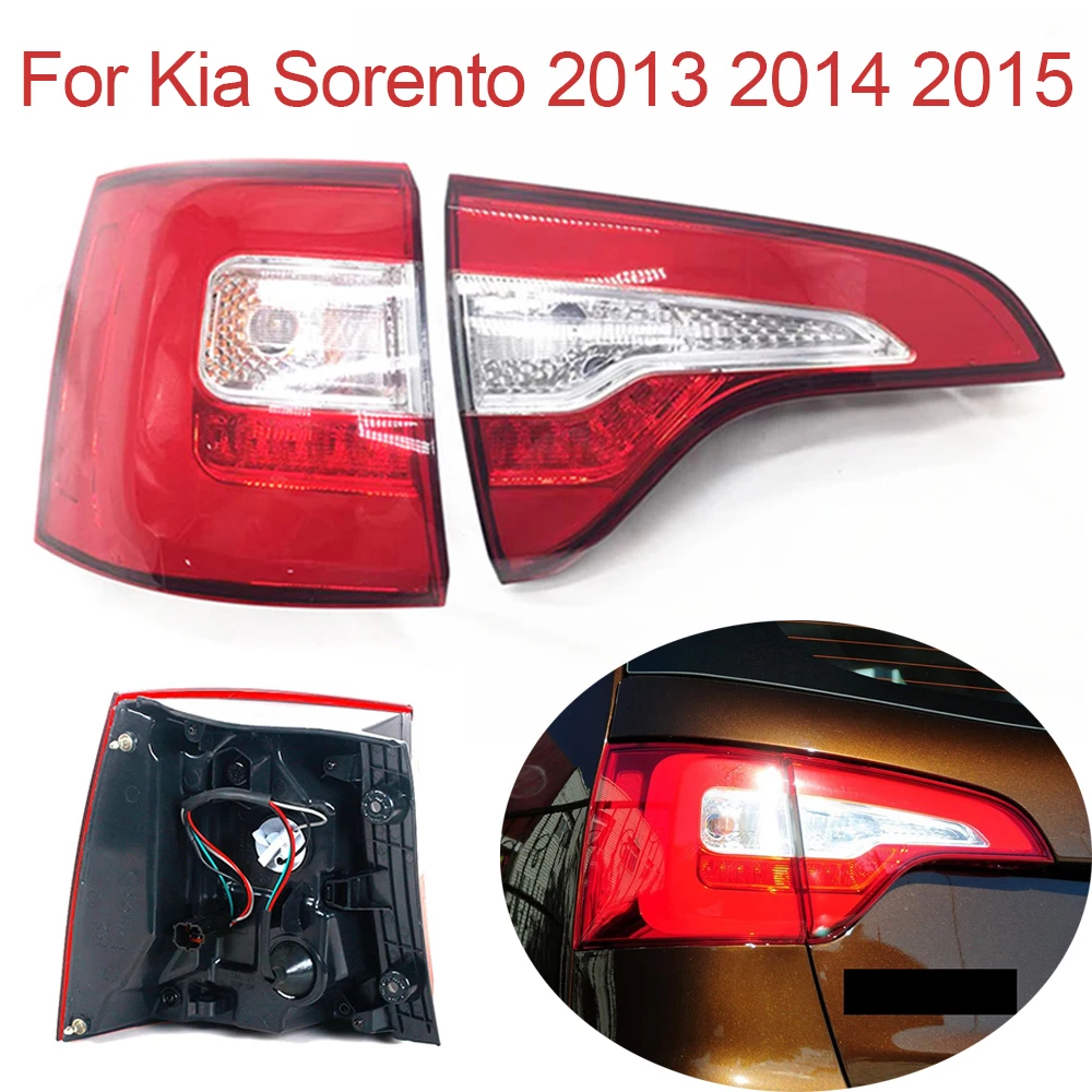 

Car Accessories LED Tail Light For Kia Sorento 2013 2014 2015 DRL Car Rear Brake Light Taillight LED Stop Rear Tail Reverse Lamp