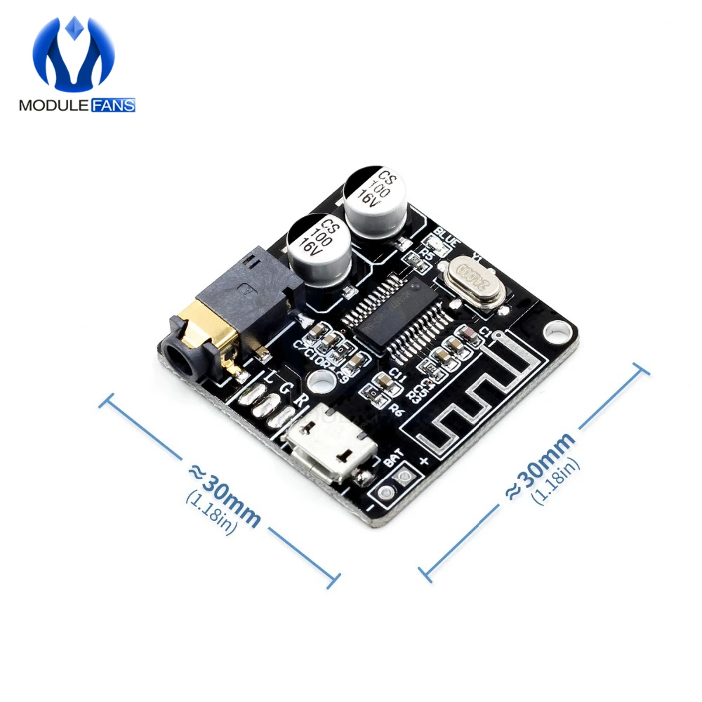 VHM-314 Bluetooth Audio Receiver Board Bluetooth 5.0 MP3 Lossless Decoder Board Wireless Stereo Music Module Speaker Amplifier