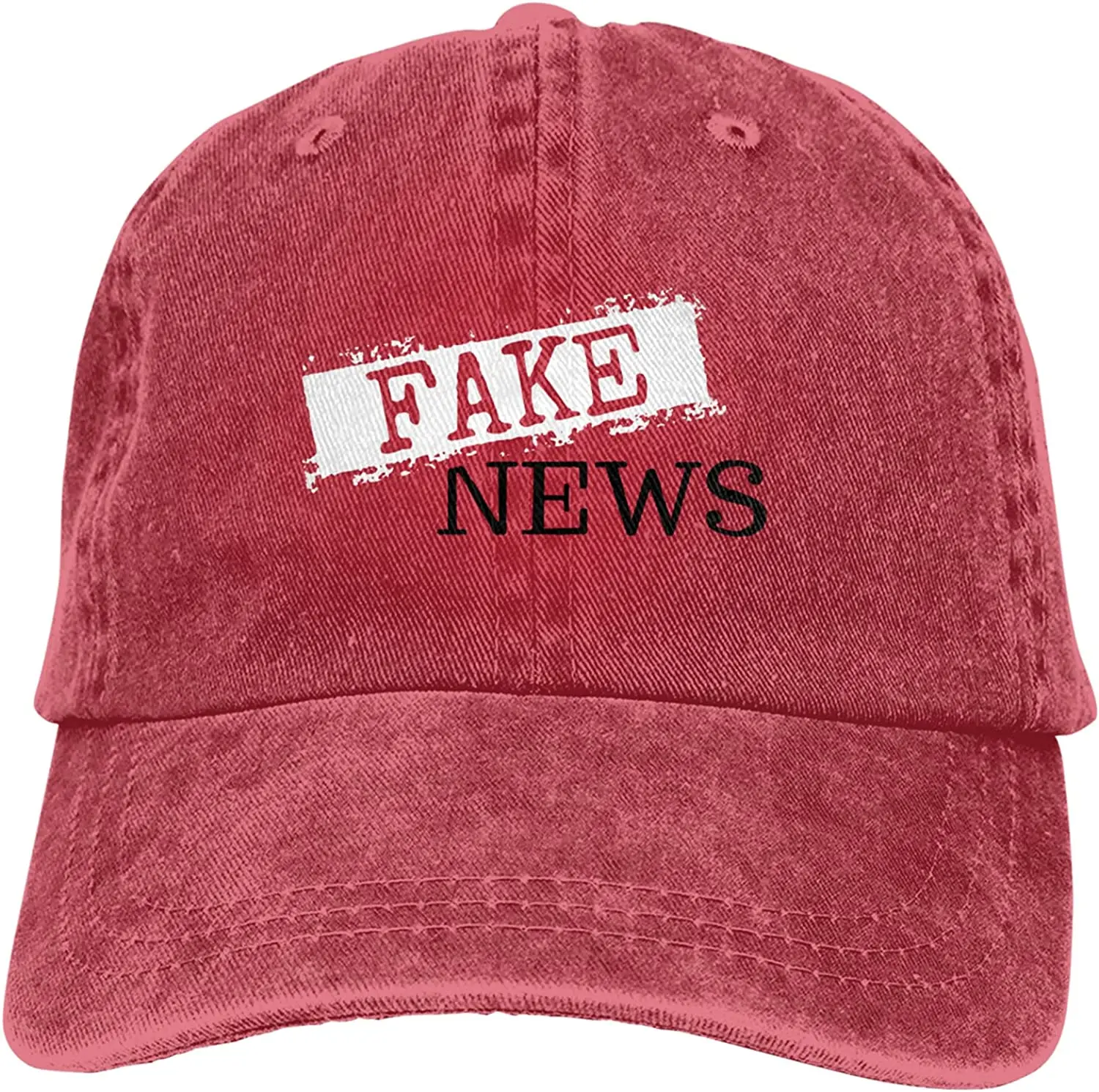 Casquette de baseball réglable pour hommes et femmes, chapeau de papa respirant, adapté pour la course, les entraînements et les activités de plein air, Fake News