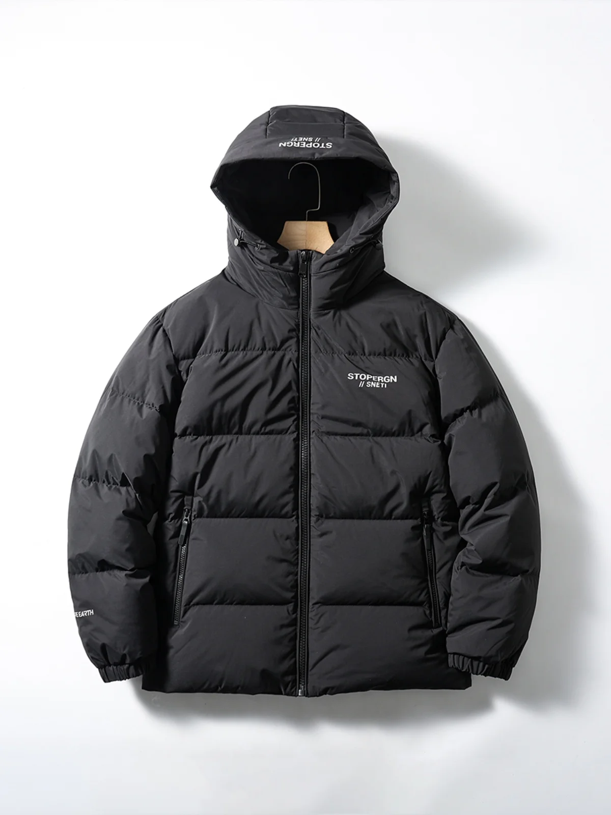 

New National Stand 90 Down! Windproof Waterproof Fabric! Winter Thiened Warm Anti-freeze Men's Hooded Puffer Jaet