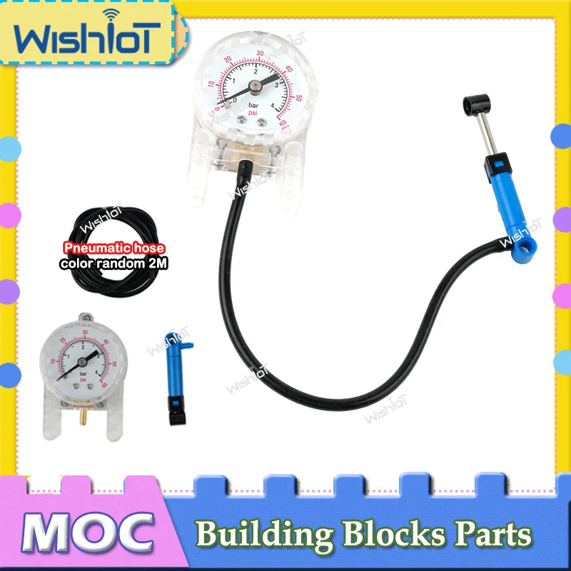 

1*6 воздушный насос MOC Кирпичи Технические детали Барометр 64065 9641 Пневматический шланг Строительные блоки 19482 DIY Аксессуары Воздушный насос Игрушки