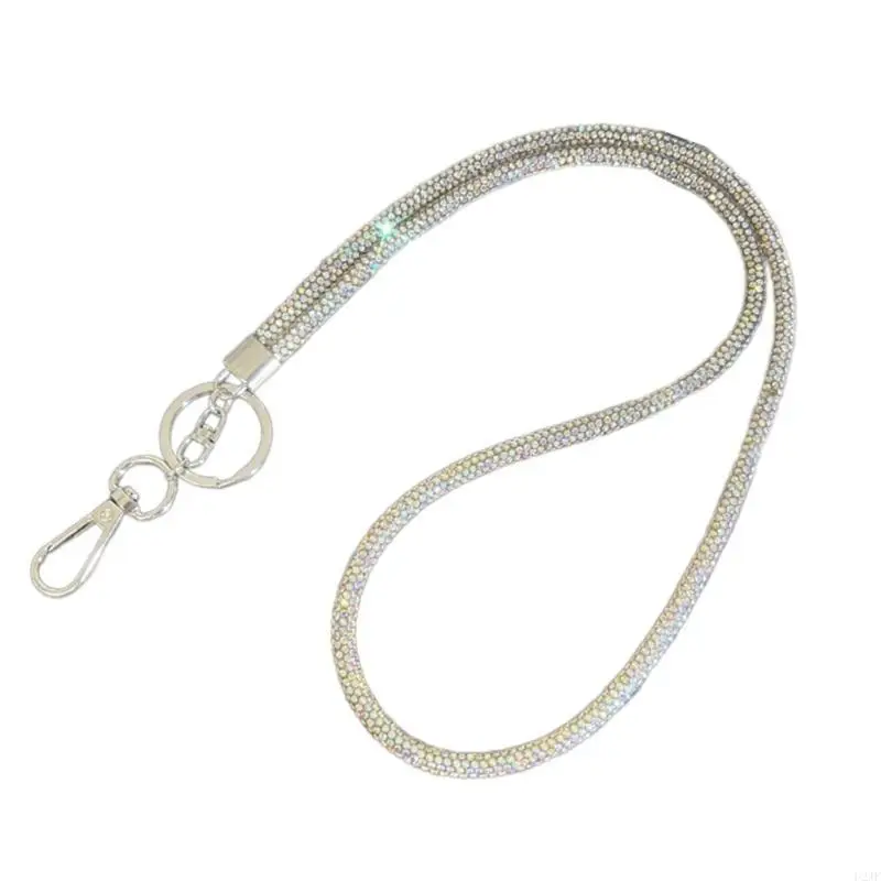 Schillernde Strasssteine ​​Crystal Phone -Riemen modische Crossbody -Kette für Handys – Detail 7
