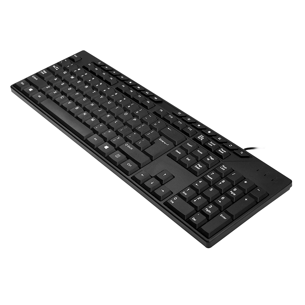 OEM Business Office Game Wired Laptop Desktop Keyboard Supports Customized 104 Key Keyboard