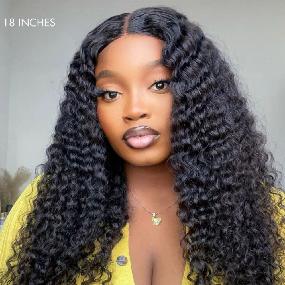 

180 Density 13x6 Hd Lace Frontal Human Hair Wigs Brazilian 30 40 Inch Deep Wave Curly Human Hair Wigs For Black Women Preplucked