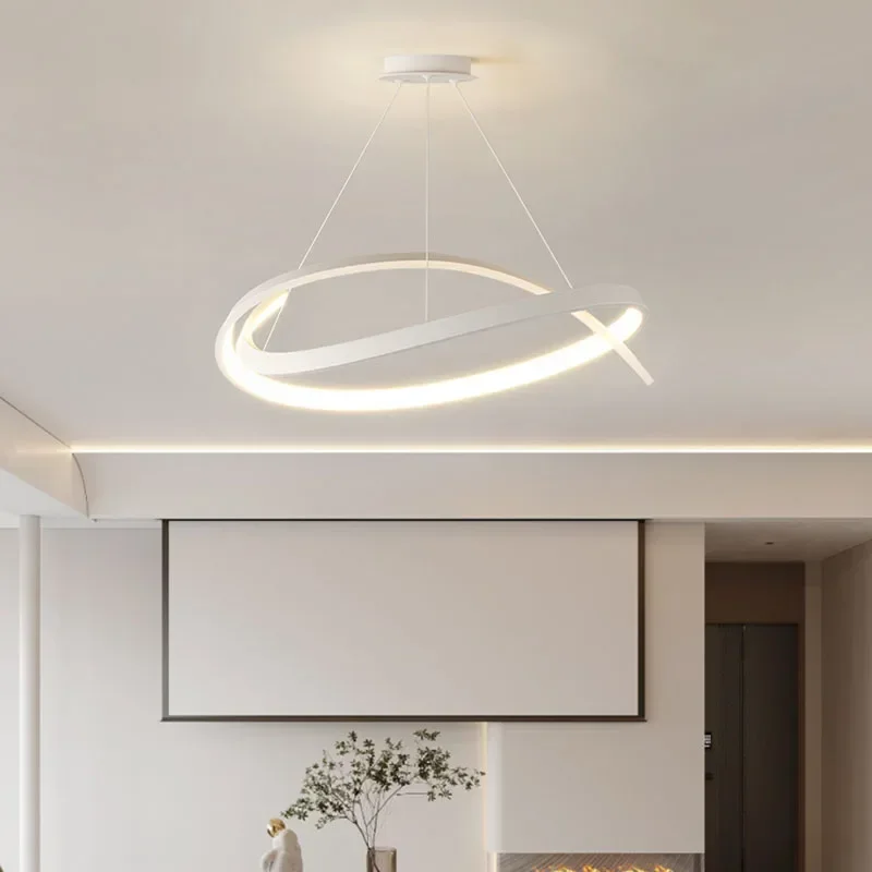 DAMIASMIL Modern LED Pendant Light LED Lines Hanging Lamp Luster for Dining Room Bedroom Decor Indoor Modeling Lighting Fixture