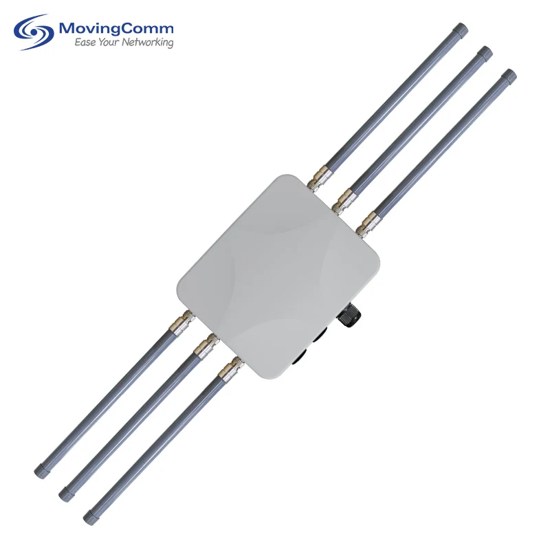 Openwrt Oem Omni direzionale Tri-Band Wi-Fi Gigabit Poe Mu-Mimo Wifi 6 Router wireless Ap a lungo raggio Punto di accesso Wi-Fi esterno