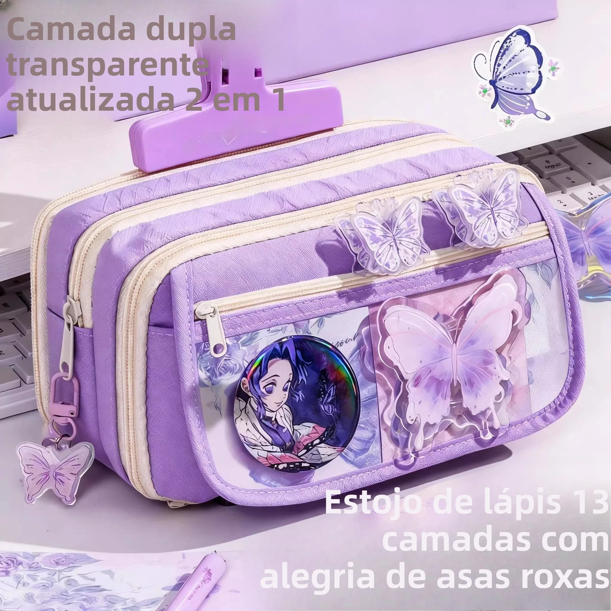 high-capacity-13-layer-purple-wing-flowing-light-ins-style-pen-bag-for-girls-new-2026-elegant-aesthetic-value