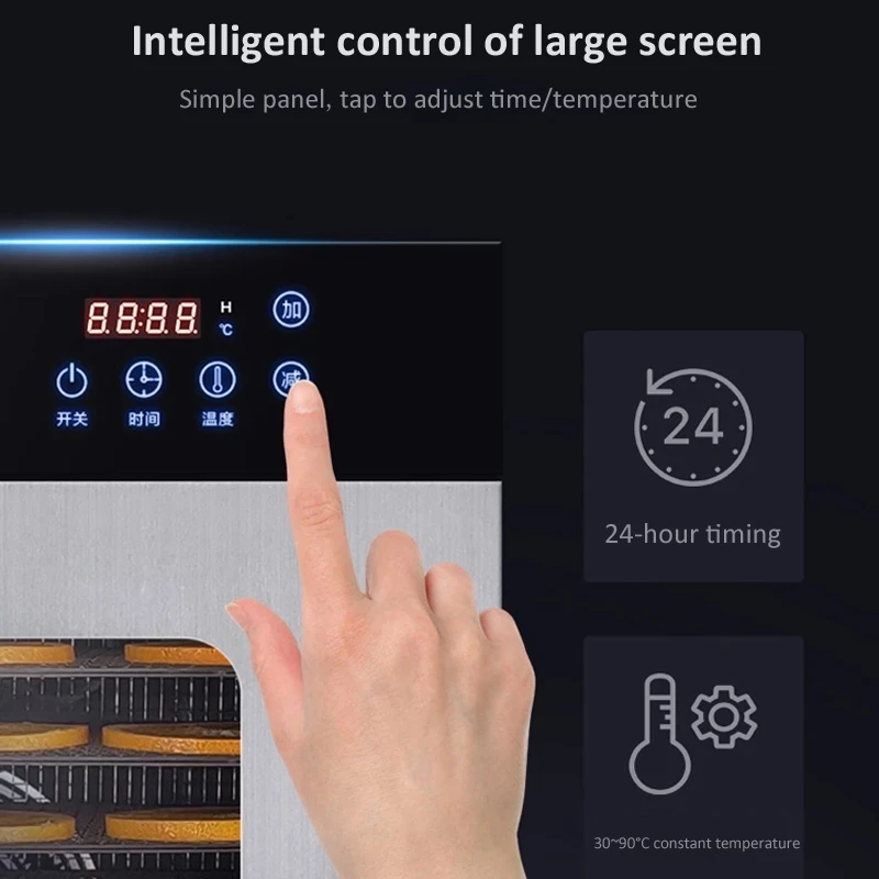 16-warstwowy odwadniacz żywności ze stali nierdzewnej z suszoną wołowiną warzywa suszarka do maszyna do suszenia mięsa owoców 220V 1350W do użytku domowego