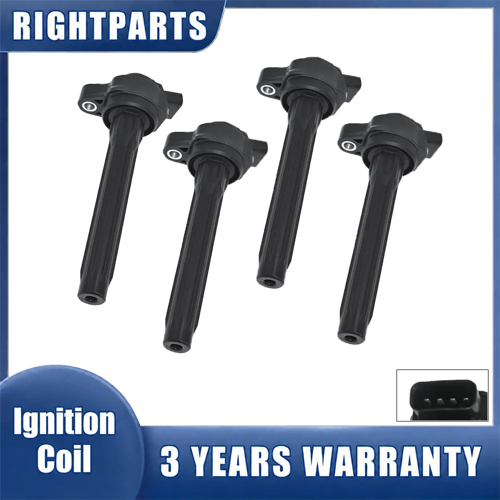 4Pcs FK0478 Ignition Coil 90919-T2010 For Toyota Sienna Camry Highlander 17-18 3.5L