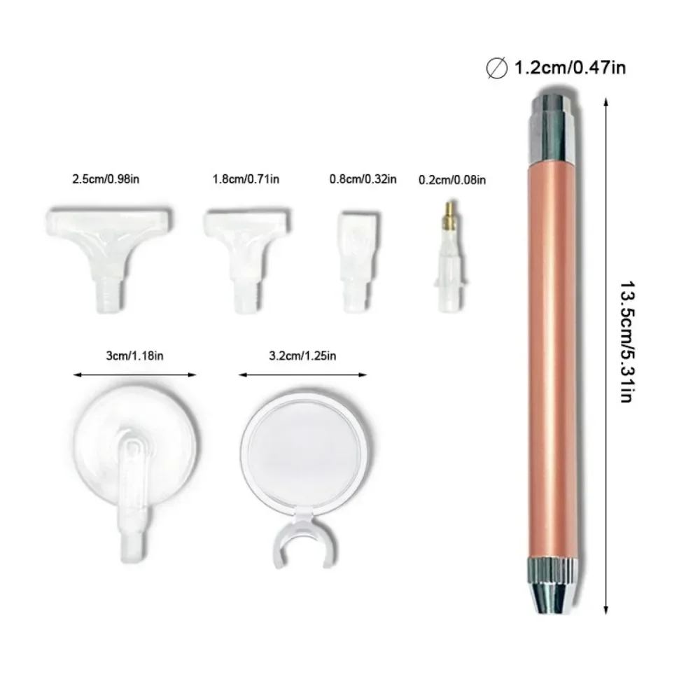 with Multifunctional Tips LED Diamond Painting Pen Replacement Pen Heads DIY Craft Lighting Point Drill Pens Embroidery