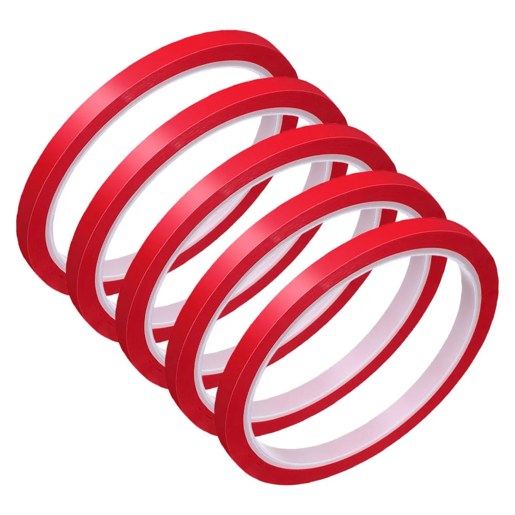 

5pcs Car Decorative Strips Durable Waterproof Dustproof Adhesive Trim Tapes For Doors Windows Trunks Automotive Vinyl Wrap