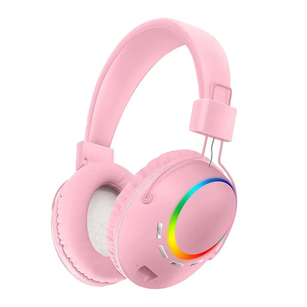 Wireless Headphone High Fidelity 6D Surround Sound Effect Intelligent Noise Reduction RGB Breathing Light Bluetooth-compatible5.