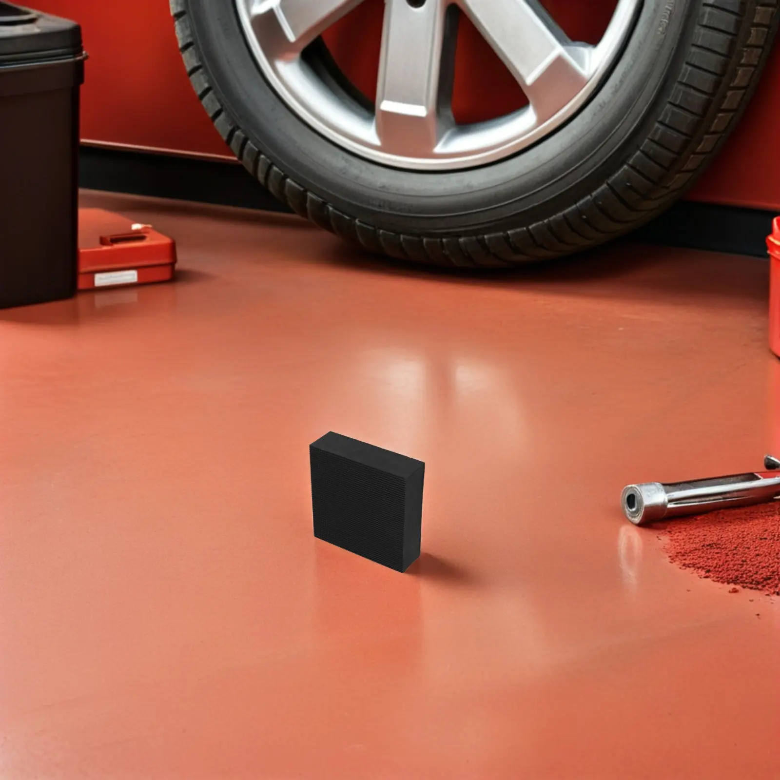 Car Jack Pad Rubber Anti-Slip Shock Absorbing Mat Thick 2 Inch 4 Inch Car Auto Jacking Lift Pad Adapter Trolley Jack Support