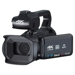 Full 4K Camcorder 64MP Youtuber Professional Digital Video Camera Streaming Auto Focus Photography Vlog Recorder 4