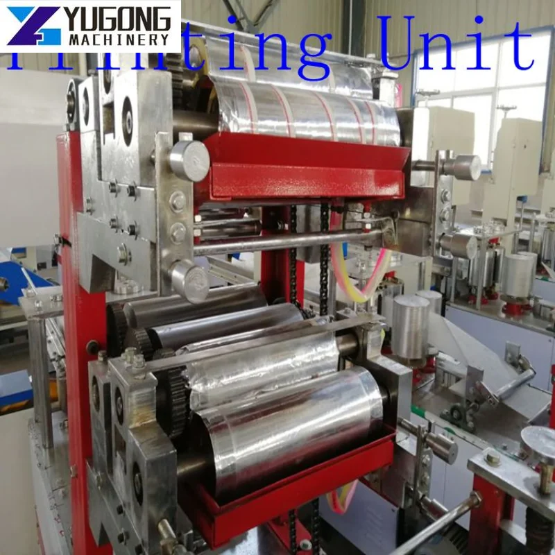 Fully Automic Paper Napkin Tissue Machine Price Two Colors Printing Napkin Paper Folding Machine Napkin Paper Making Machine