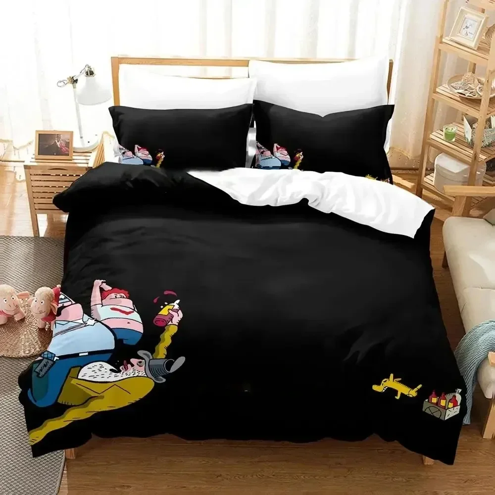 Anime Game Detective Case Clown Bot Bedding Set Duvet Cover Bed Set Quilt Cover Pillowcase Comforter king Queen Size Boys Adult