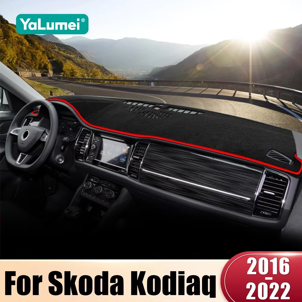 Für Skoda Kodiaq NS7 2016 2017 2018 2019 2020 2021 2022 Auto Dashboard Abdeckung Dash Matte Sonnenschutz Nicht-slip pad Innen Zubehör