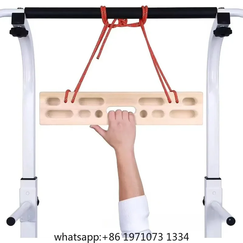 Solid Wood Hangboard Rock Climbing Training Board Finger Strength Grip Exerciser Portable Pull Up Equipment Home Gym Accessories