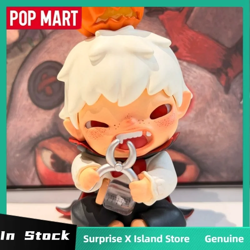 جديد حقيقي Popmart Hirono Monsters' كرنفال سلسلة صندوق أعمى مكتب المشهد ديكور جمع لعبة نموذج هالوين هدية صندوق غامض #2