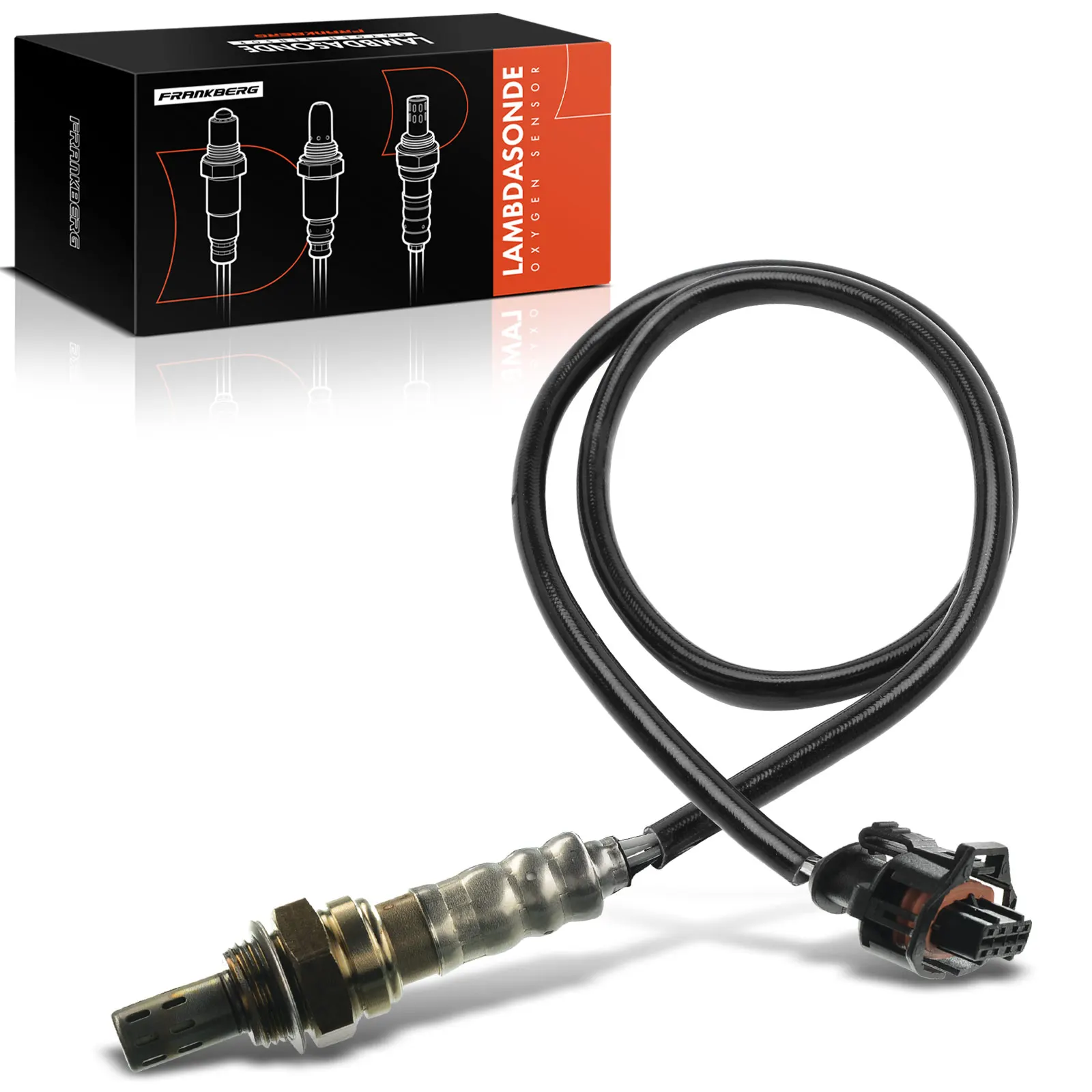 Frankberg 1x Lambdasonde Controlesonde/Diagnostische sonde voor/na katalysator voor Opel Astra G Corsa C Meriva Saab 9-3 855356ES20281