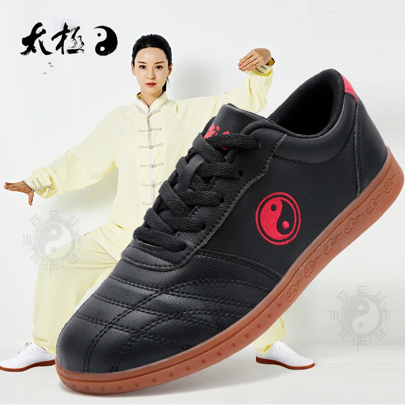 

2023 New Women Tai Chi Shoes Comfortable Soft Kung Fu Shoes Wear-Resisting Martial Arts Sneakers Women Taekwondo Training Shoes