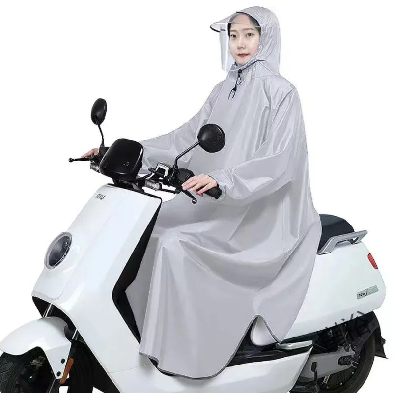 Oxford Sleeved Poncho Long One-piece Single Fashion Raincoat Electric Car Battery Car Motorcycle Raincoat