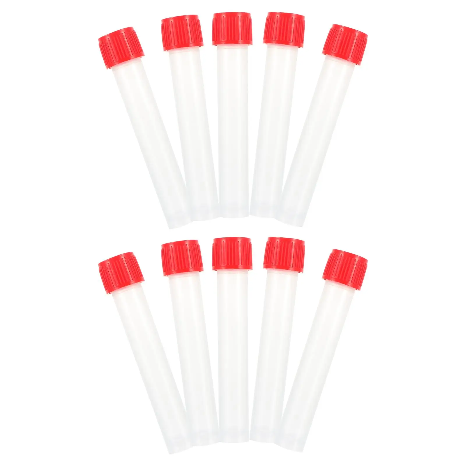 

10 Pcs Sampling Tubes Disposable PP Plastic Hospital Grade Test Tube Leak Proof Cover Design Blood Testing Practical Use