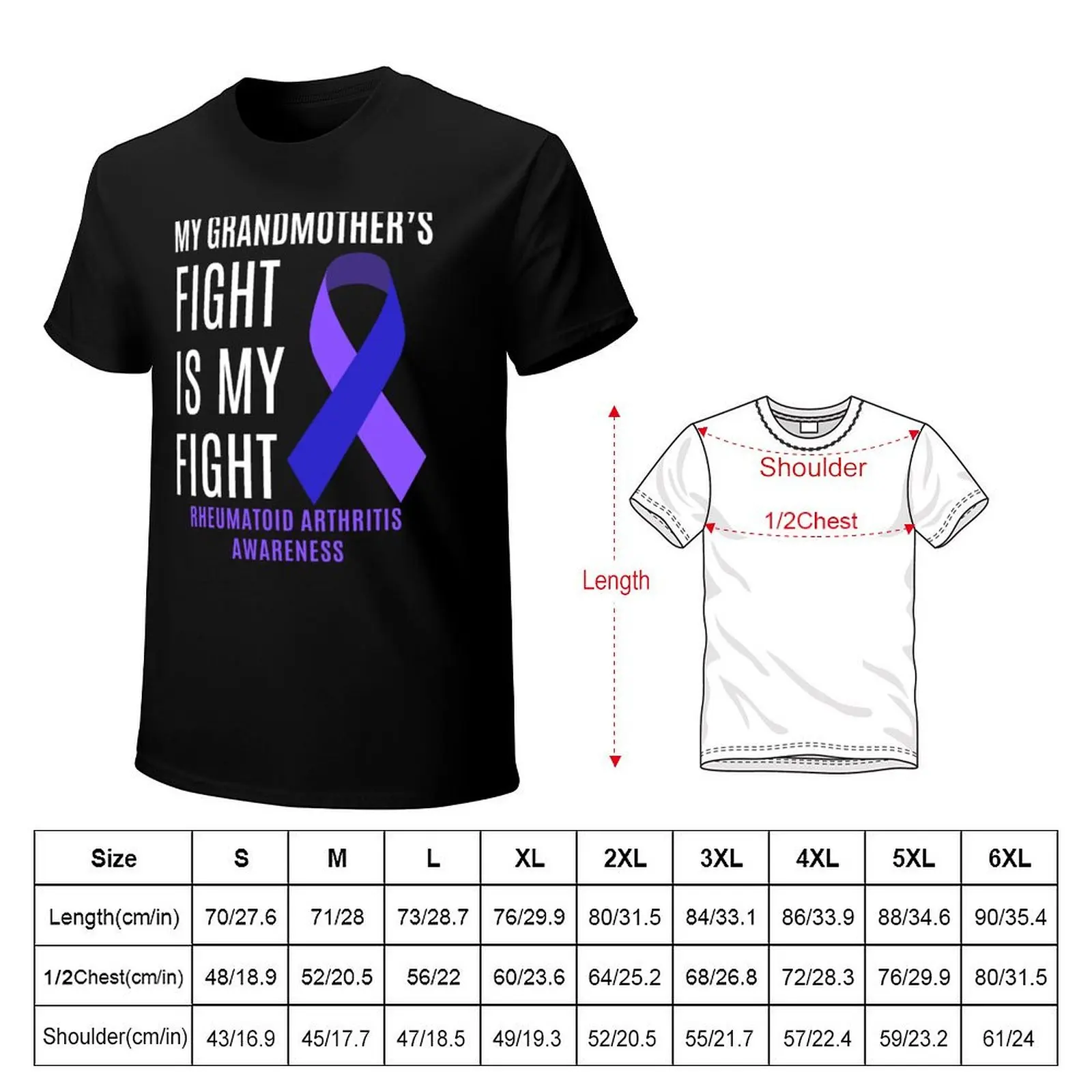 rheumatoid arthritis Awareness T-Shirt Sporty Casual Quick Dry T-Shirt