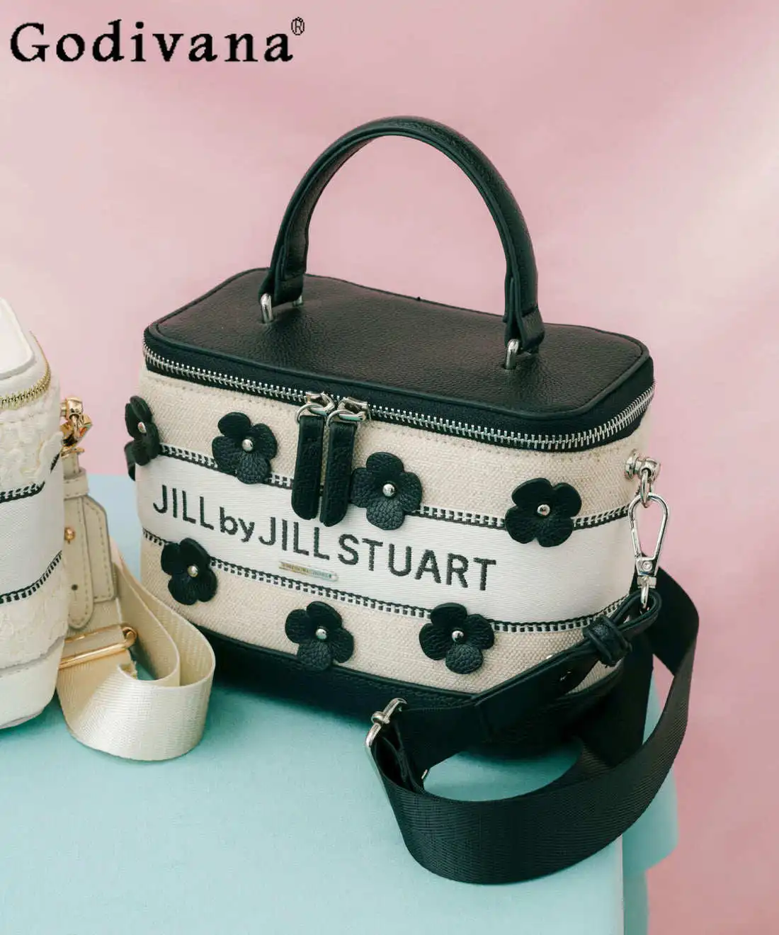 

Японская женская элегантная сумка-коробка с цветочным кружевом, милая сумка для девочек с 3D цветами, новинка 2026 года, женская сумка через плечо в стиле принцессы